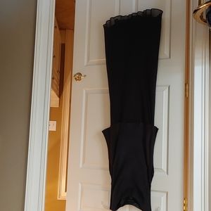 Perry Ellis Black 100% Silk Boatneck Dress 12